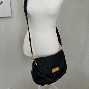 Marc Jacobs Natasha Q Black Leather Crossbody Bag